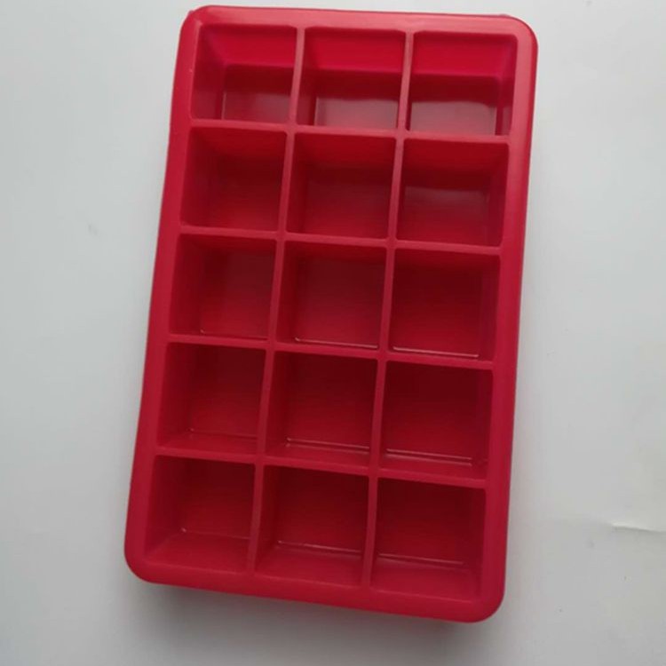 Suministro directo de fábrica engrosada cubo de hielo de silicona 15-rejilla cubo de hielo 3,3 CM molde de cubo de hielo de silicona creativa cubo de hielo caja de suplemento alimenticio