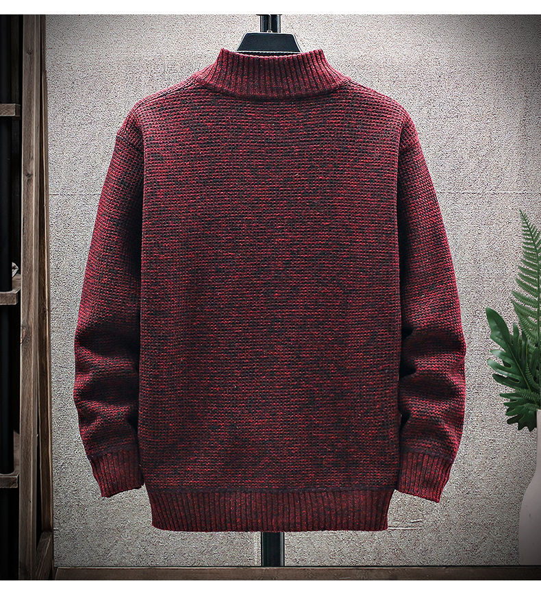 Herren Strickjacke Mit Reißverschluss Für Herbst Und Winter_voghion.com
