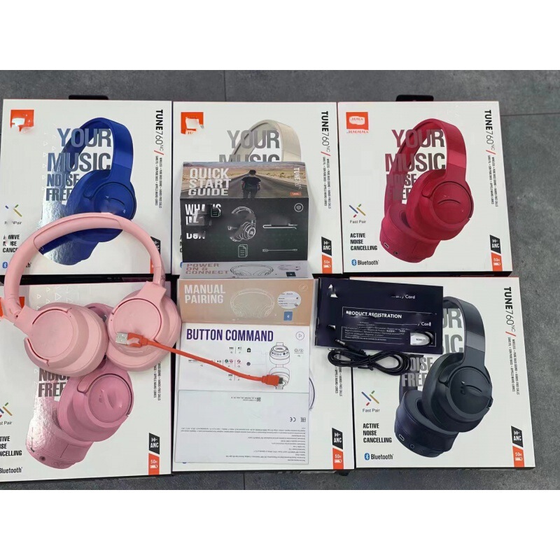 Huaqiangbei Cross-Border Top Configuration Is Suitable for Jbl Tune760 Wireless Bluetooth Anc Active Noise Reduction Headphones