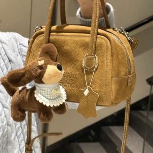 Korean Blogger's Same Style Ins Style Cute Dachshund Plush Doll Pendant Niche Cartoon Puppy Bag Pendant