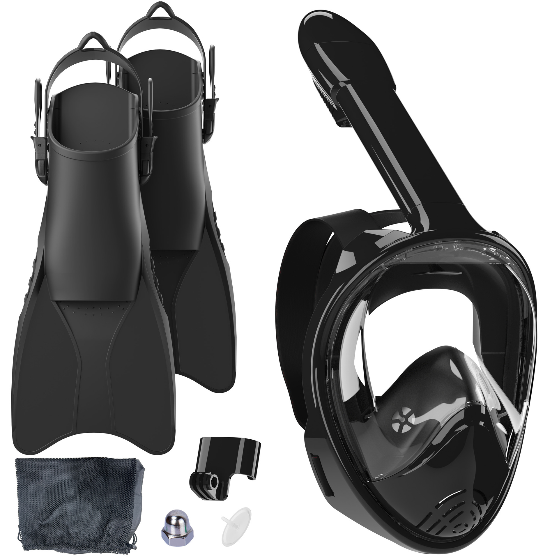 Children's Snorkeling Training Three-Piece Set, Anti-Fog Mask, Dry Swimming Safety Equipment for Beginners