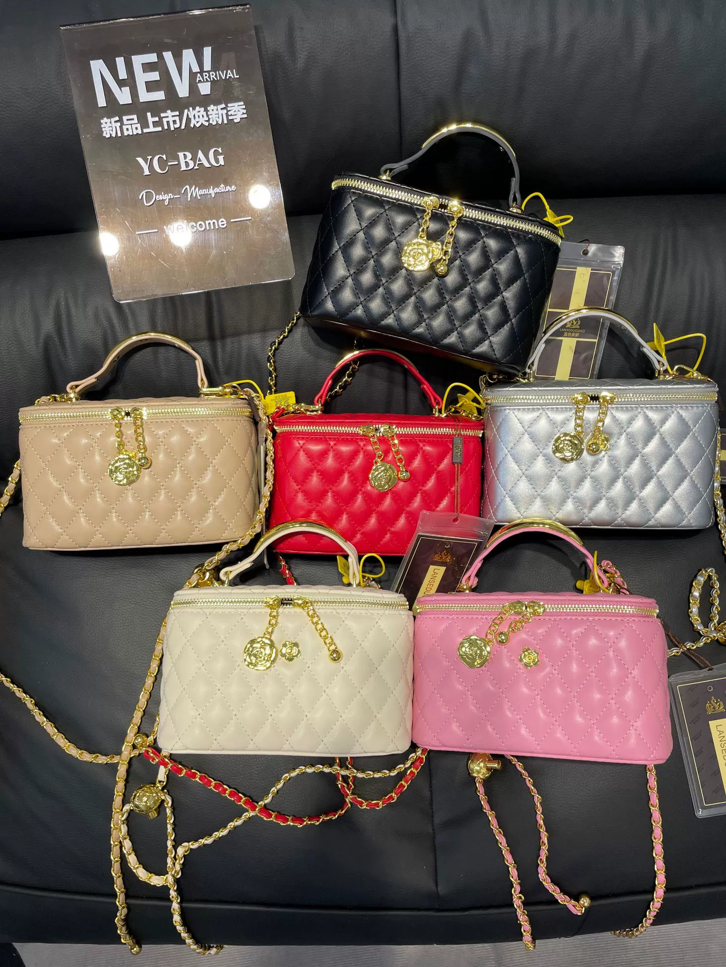 Цепочка, горный чай, одноплечная сумка, стиль Chanel