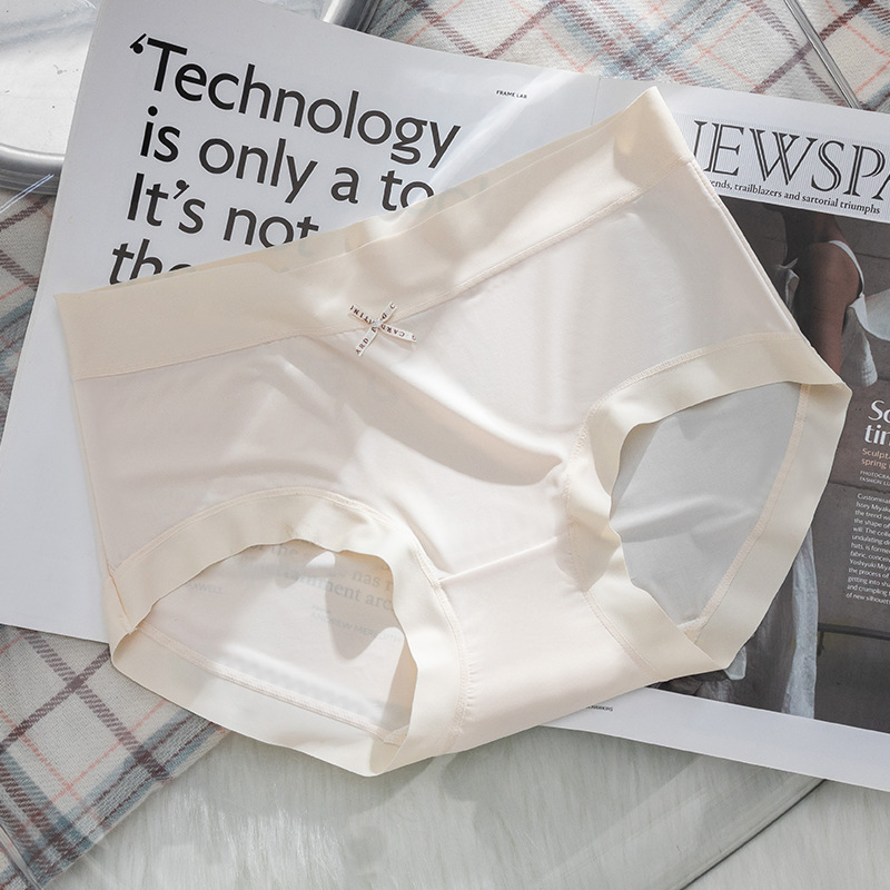 Ropa interior de mujer de seda de hielo sin costuras de estilo fino de verano, seda de hielo sin costuras, seda de hielo fina, ropa interior fina sin costuras de secado rápido, refrescante