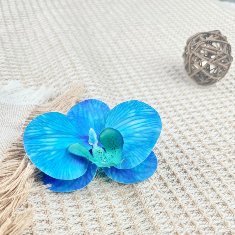 胡蝶蘭の花の頭のかんざしの花のカチューシャの髪飾りの服の靴の装飾の材料の部品のシミュレーションの花の頭の花|undefined