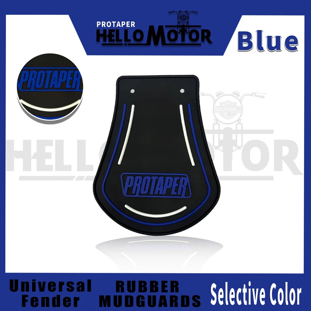 Universal Motorcycle and Electric Tricycle Front and Rear Mudguards with Reflective Strips for Night Use