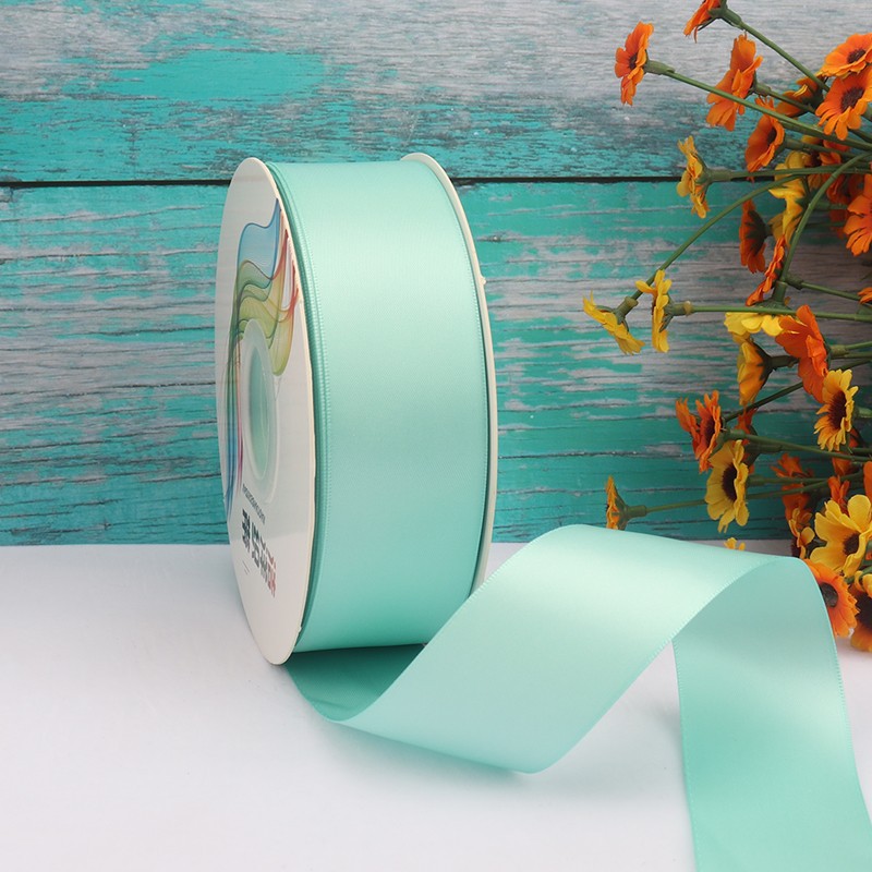 Cinta de satén de doble cara de 4 cm para manualidades, cinta de poliéster, cinta para flores, cinta de seda, cinta para decoración de pasteles, cinta para cajas de regalo, accesorios para el cabello, lazos para regalo image 29