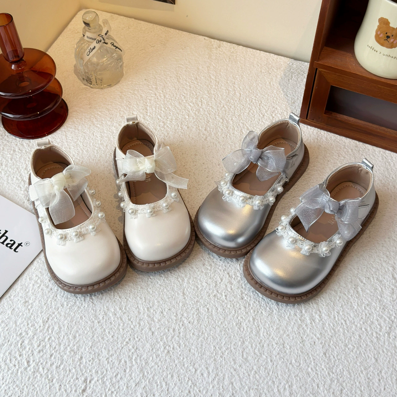 Маленькие кожаные туфли для девочек 2025 летний новый стиль девушка бант принцессы обувь для детей с мягкой подошвы