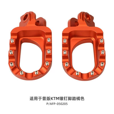 Standard Modified Studded Footrests Motorcycle Safety Supplies - orange
