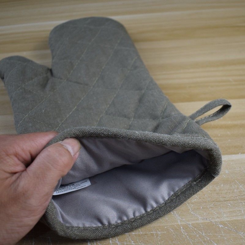 (2개) 두꺼운 캔버스 실리콘 단열 고온 베이킹 전자 레인지 매달려 다림질 기계 500 도 상업용 긴 LUNCAI