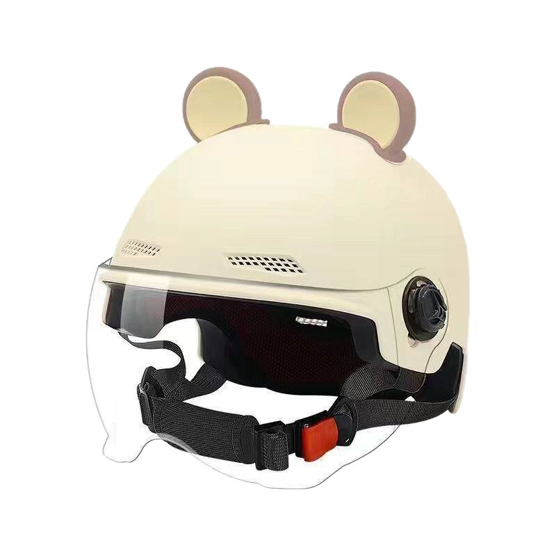 2026 nuevo casco de coche eléctrico de orejas de gato 3C certificado para hombres y mujeres de verano montar casco protector solar universal cuatro estaciones