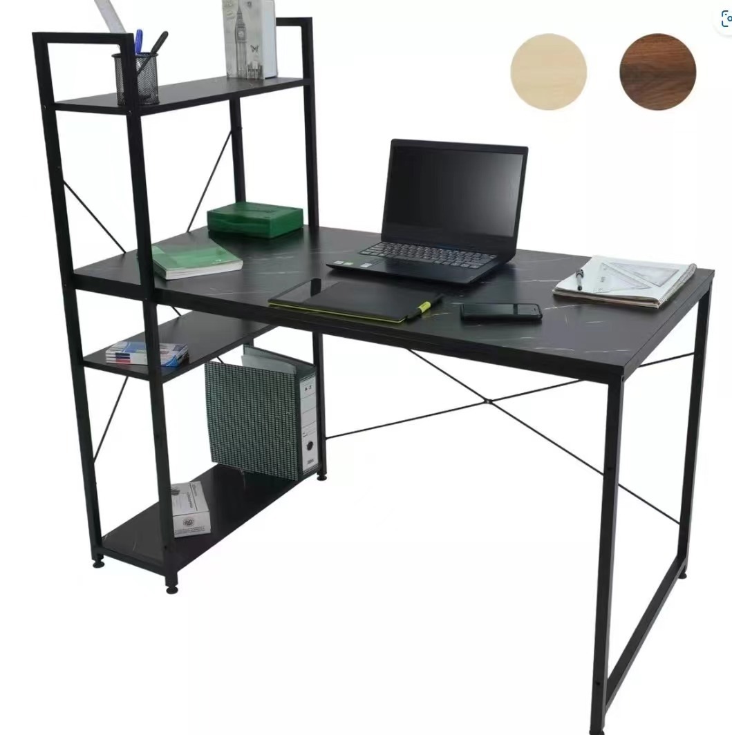 Escritorio simple para computadora en el hogar, dormitorio de escritorio, escritorio de oficina, casa de alquiler, hermoso y firme, estante multiusos, escritorio