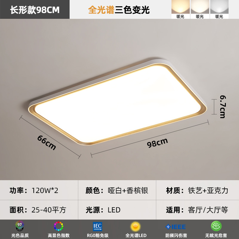 Lámpara de Sala de estar de espectro completo 98cm - cambio de luz tricolor largo