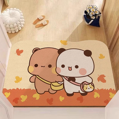 Mat for the Doorway, Dirt-Resistant and | Avtomobil döşəmə paspasları - two-little-ones-go-to-school-together-4060cm