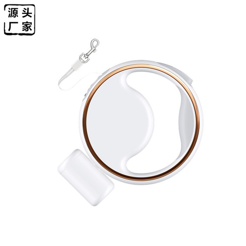 Cross-border new product dog leash LED lighting disassembly garbage box medium and large dog leash automatic retractable pet leash