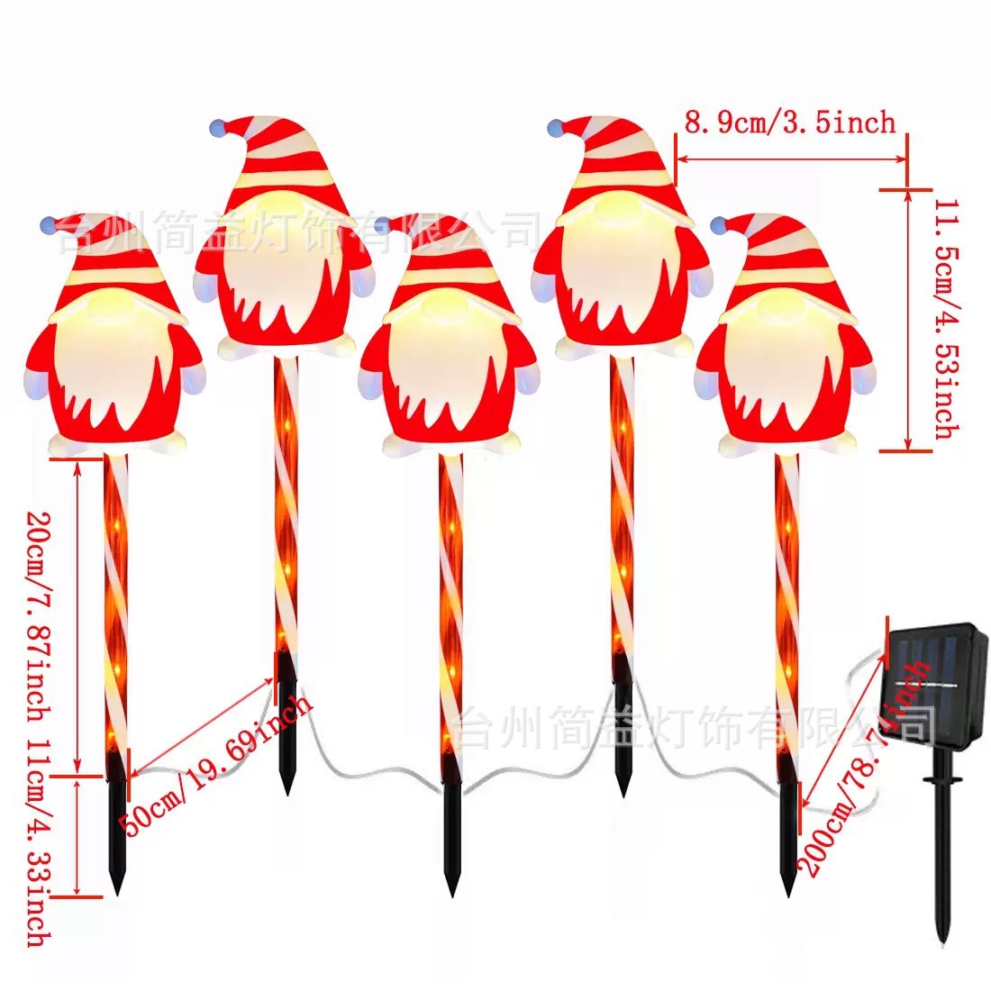Un mago de cinco sombreros rojos arrastrado - tubo rojo - energía solar