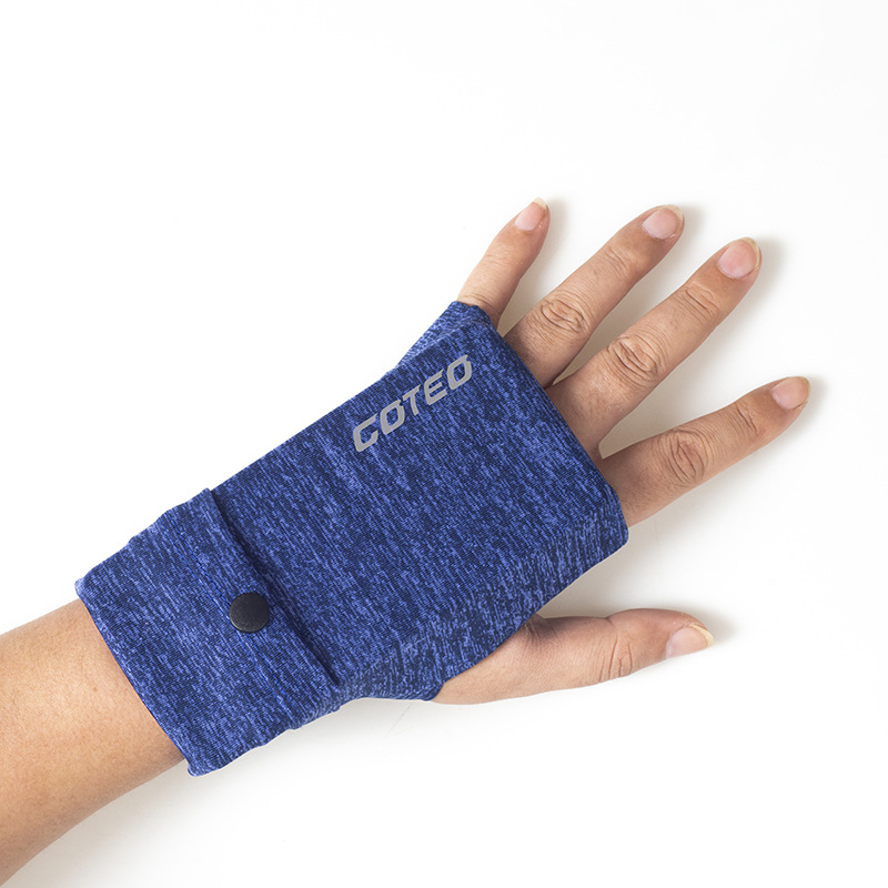 Nueva moda deportes brazo bolsa al aire libre correr teléfono móvil bolsa hombres y mujeres corriendo maratón bolsa de mano guante de seda de hielo bolsa