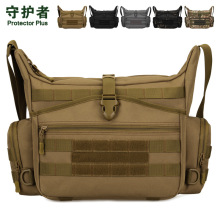 K330-双面人携行袋个性设计户外单肩背包 A4大斜挎包15寸电脑男包