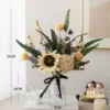 Mid -number bottle+sunflower bouquet