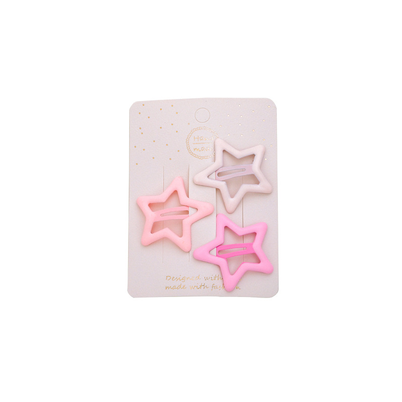 Nueva horquilla de cinco puntas estrella lado clip estrella simple accesorios para el cabello