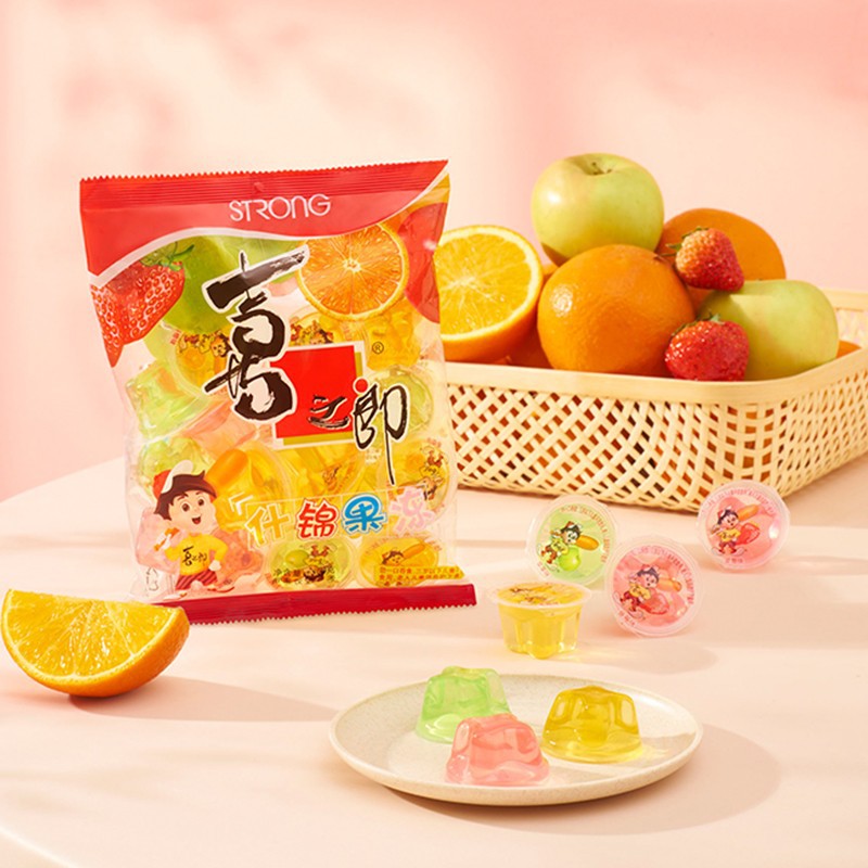 包邮喜之郎果冻360g袋装什锦味乳酸味伴手礼儿童休闲零食果冻批发