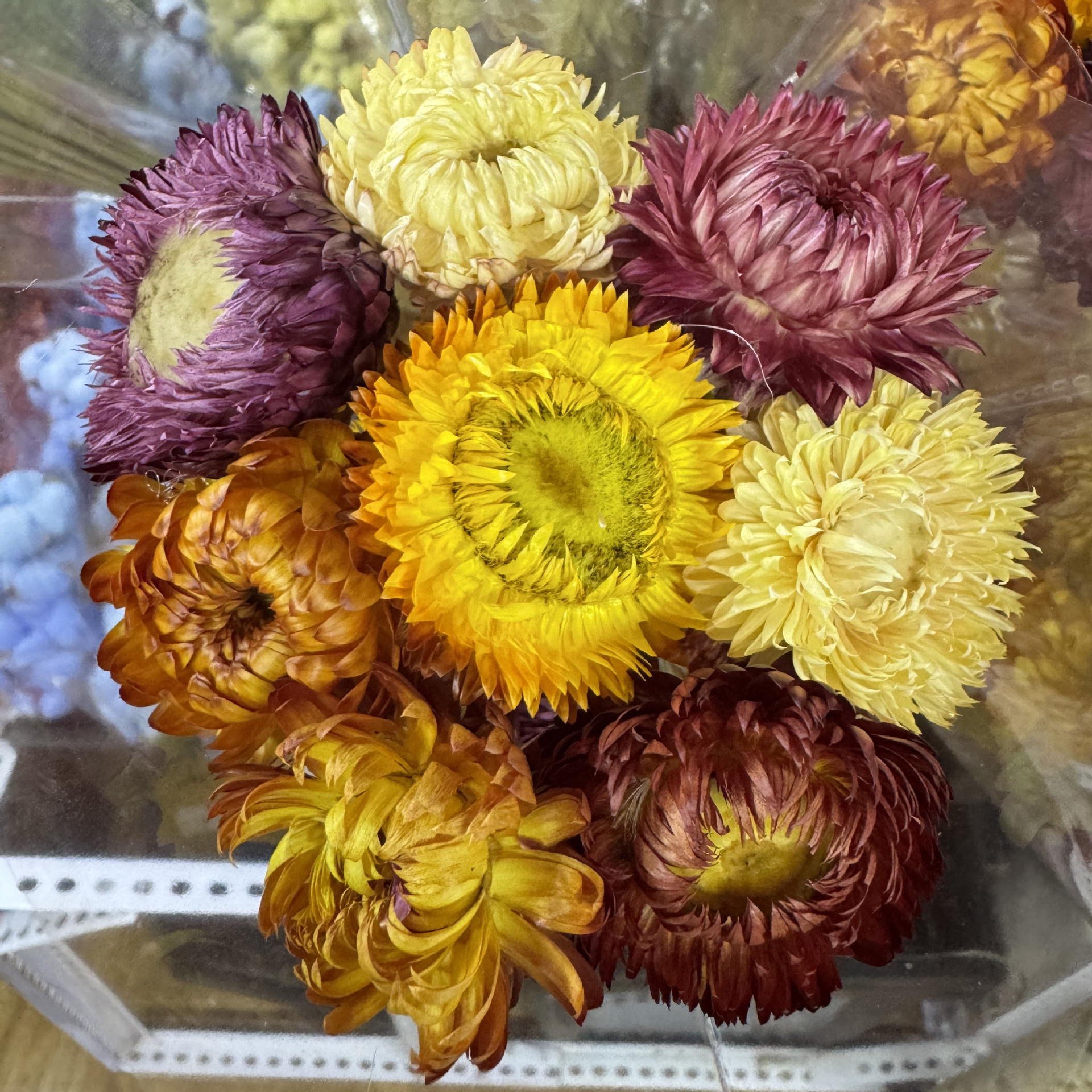 Flores secas naturales de trigo y chrysanthemum hechas a mano flores secas, flores secas de Yunnan, material de ramo grande al por mayor