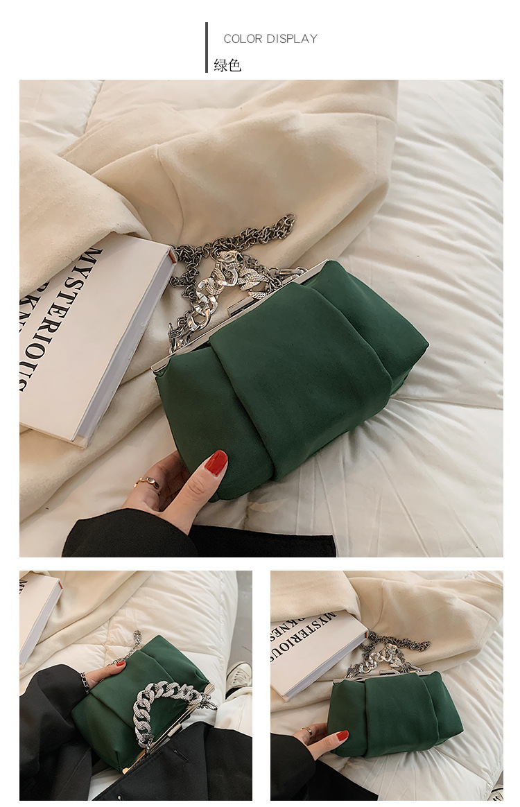Fashion Underarm Bag 2021 Autumn And Winter New Style Chain Diagonal Female Bag Wholesale display picture 3