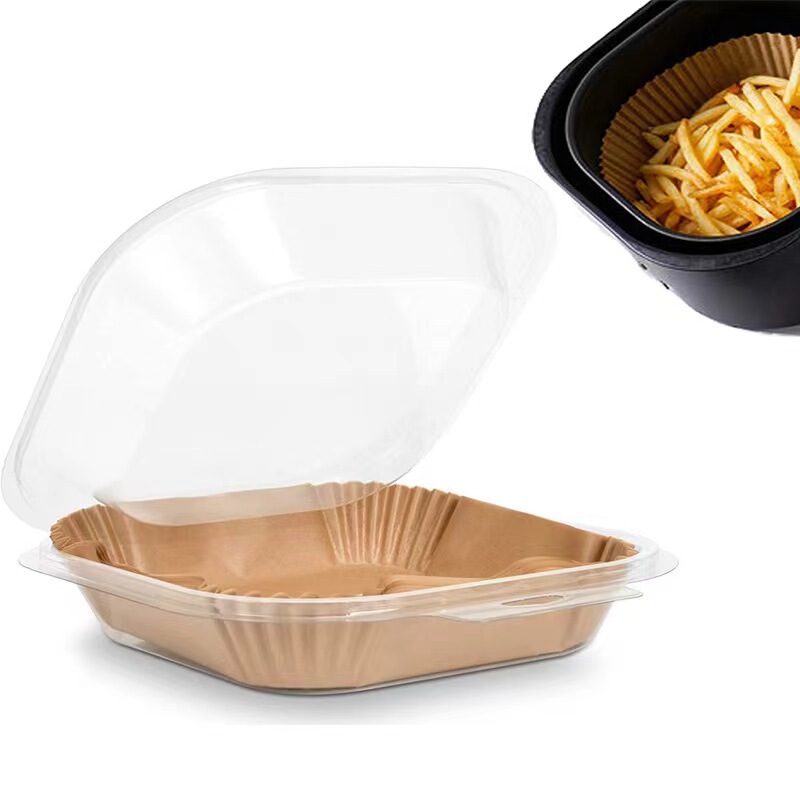 エアフライヤー専用紙皿 家庭用吸油紙 食品グレードベーキングペーパー 輸出入対応 カード不要 ラベル貼り付け可能|undefined