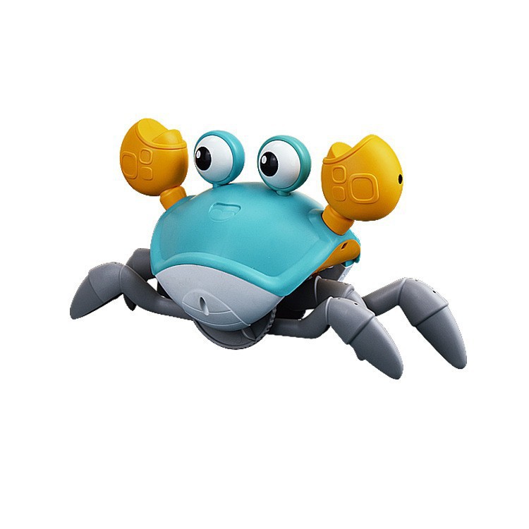 TikTok Luminous Electric Music Children's Toy Induction Escape Crab New Strange Baby Toys Cross Border Wholesale