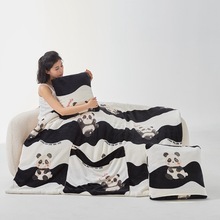 #新款牛奶绒便携式抱枕被汽车靠枕办公室盖毯子