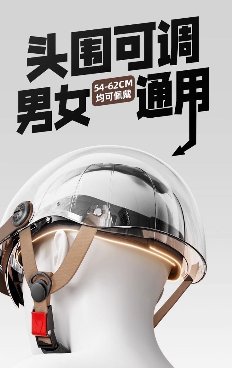 High-Looking Electric Vehicle Helmets for Men and Women, Summer Safety Helmets, Battery Motorcycle Sunshade, Lightweight Half Helmets