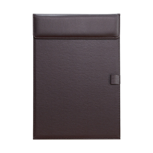 Leather folder A4 meeting pad business pad holder desk office large conference room hall folder board LOGO