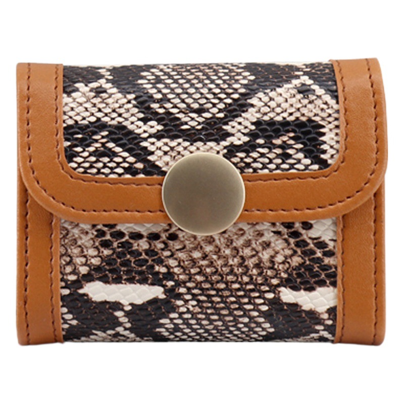 Flip Organic titular de la tarjeta de Luz Retro billetera de mujer de gran capacidad titular de la tarjeta multi-tarjeta de cambio integrado bolsa multifunción