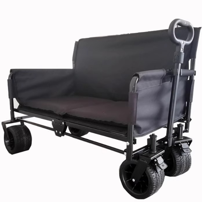 Sofá exterior, sillón multifuncional, carrito plegable, un coche, remolque de pesca plegable multiusos, que puede usarse como asiento