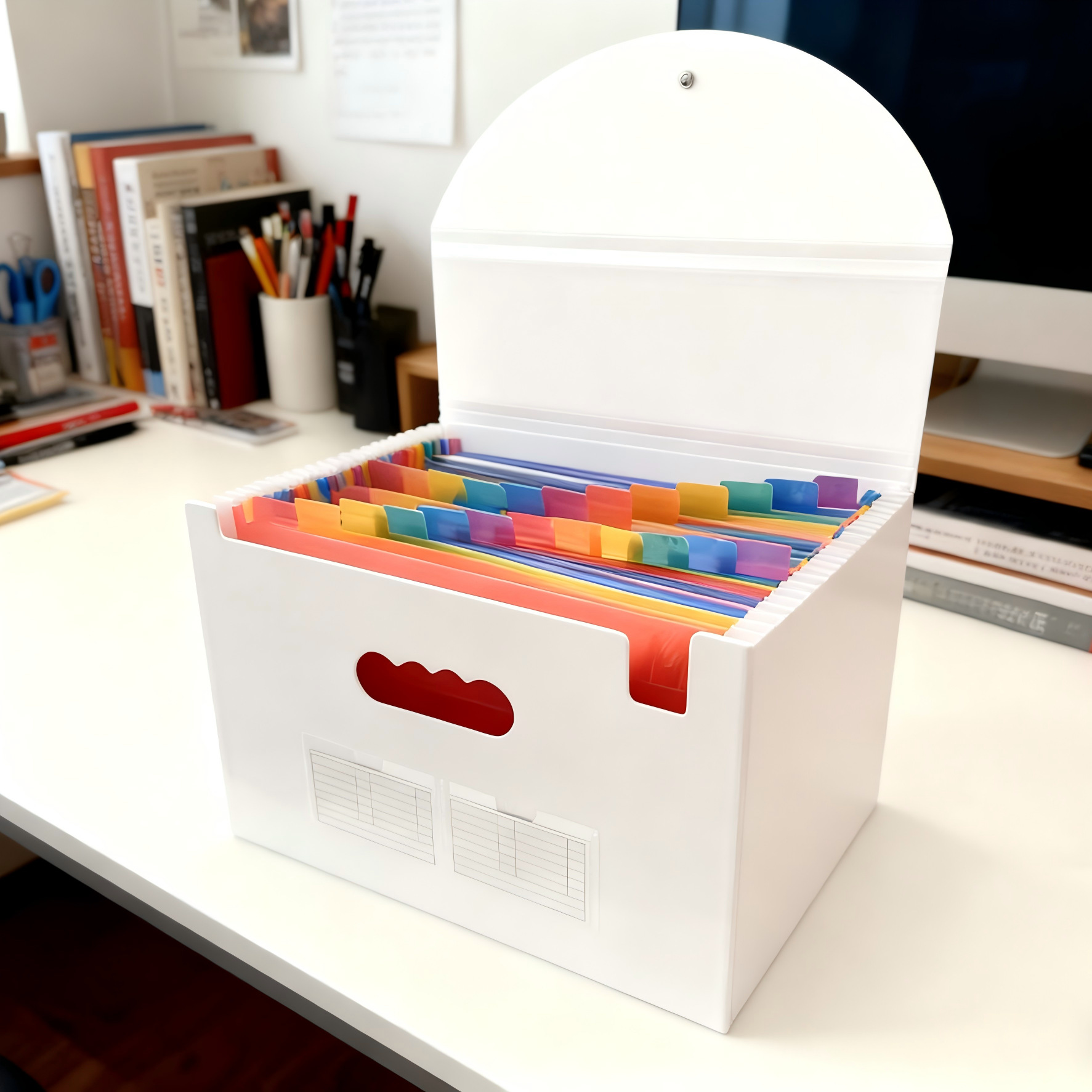 흰색 외판 무지개 내부 페이지 [13겹] 표지 포함