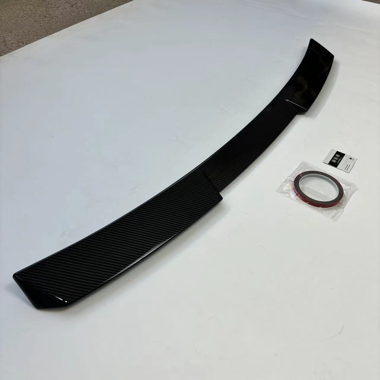 Suitable for Bmw 3 Series G20G28 Blade Top Wing Fixed Wing Spoiler Bright Black Carbon Fiber Pattern Color