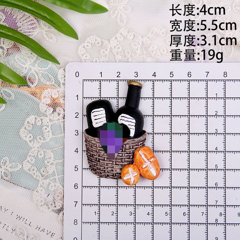 模擬樹脂食品おもちゃパン冷蔵庫マグネット DIY マッチングブラインドバッグクリエイティブギフト文化創造冷蔵庫マグネット卸売|undefined