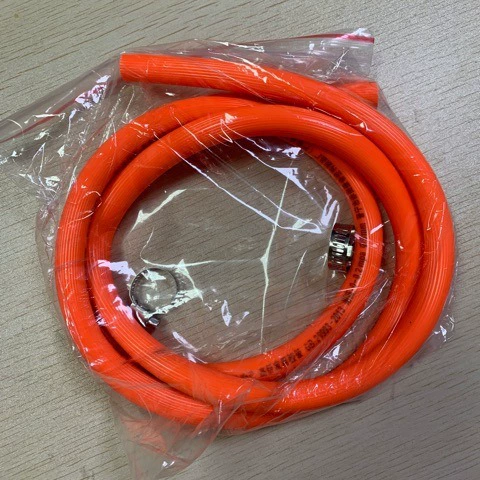 1.5m Трахея для сжиженного газа. Трубчатый зажим 2, аксессуары для газовой плиты, труба для плиты, защита от протечек, прочный, устойчивый к высоким температурам, трансграничный