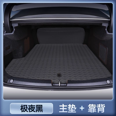 Trunk Mat | interior accessories, trunk mat - magic-print-waterproof-midnight-black-main-mat-second-row-backrest-platinum-intelligence-7