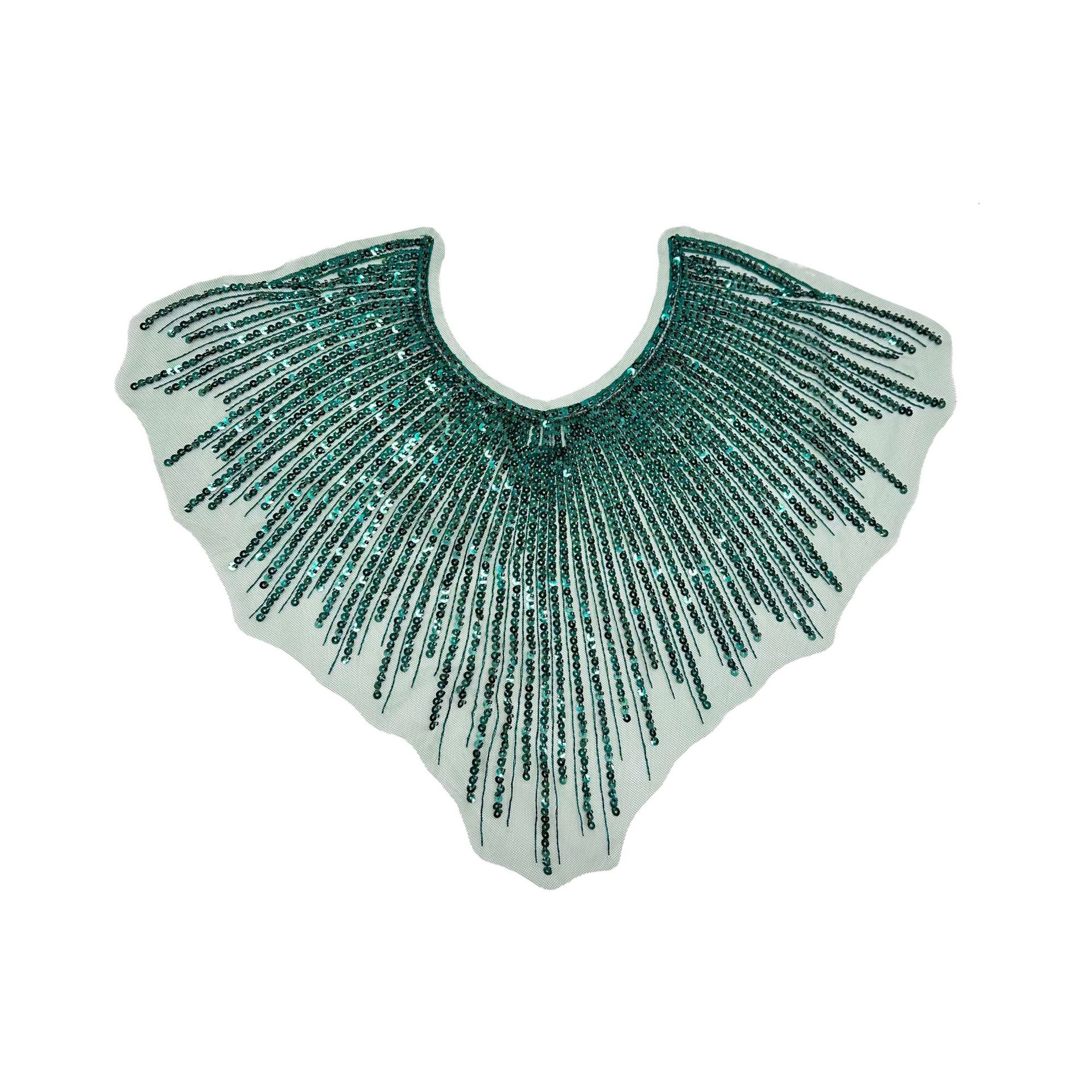 Cuello de perlas transfronterizas vestido de boda vestido de baile exagerado vestido de alta calidad de otoño piezas delanteras accesorios de cuello de poliéster en stock