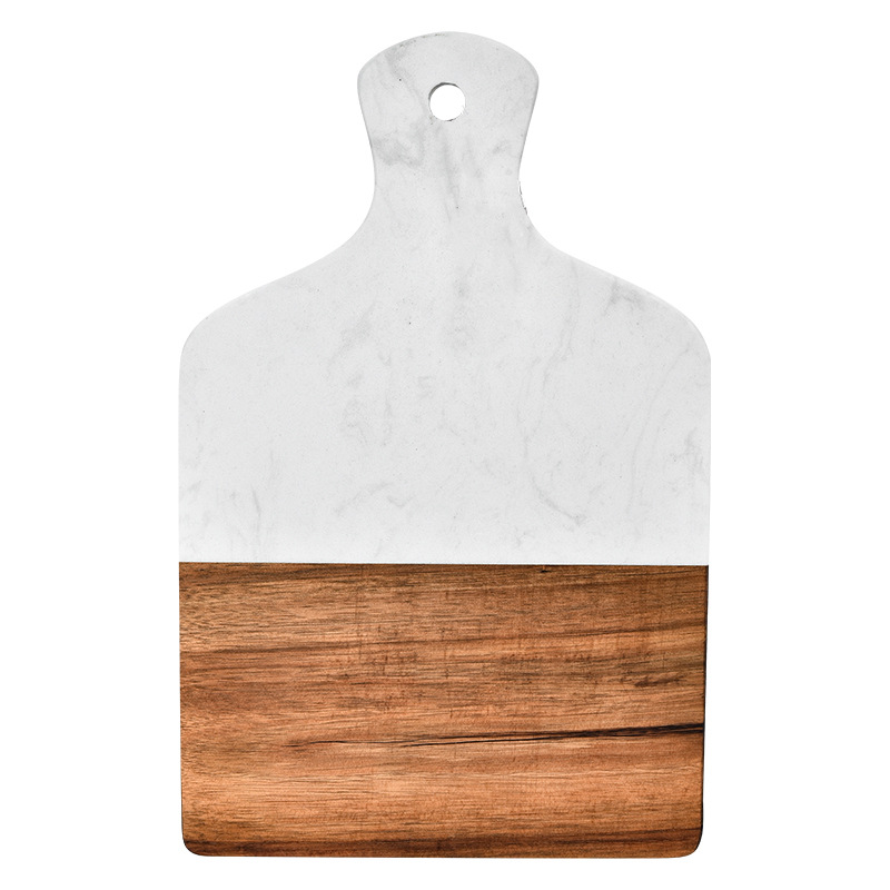 Tablero de mármol transfronterizo empalmado acacia madera tablero de corte Amazon madera maciza tablero de queso tablero de filete tablero de corte de frutas