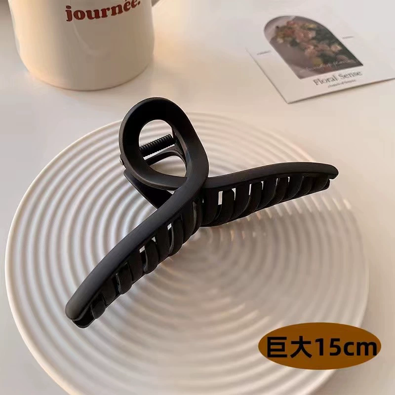 Экстра-огромная матовая летняя крабовая булавка, акула, заколка волос, 15 см, стиль высокого качества, яркий запоминающийся стиль, простой и элегантный дизайн