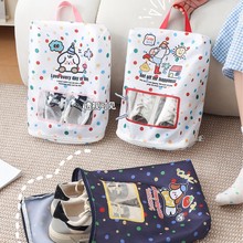 跨境可视鞋子收纳袋旅行出差便携式鞋袋防尘防水鞋袋运动鞋收纳包