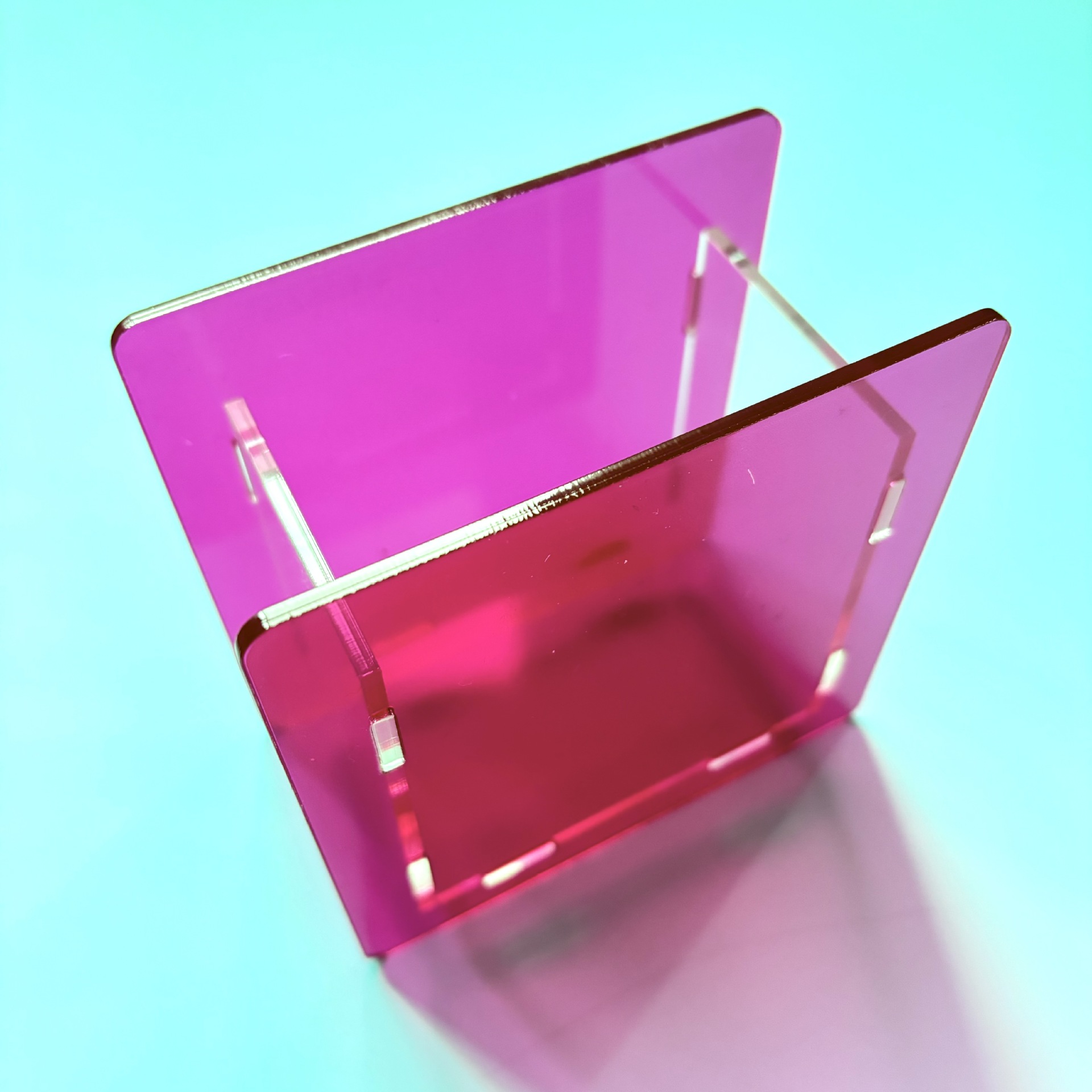 国境を越えて人気のある起爆筆筒文房具箱アクリル筆箱tk純色ゼリー色空白透明diy10 cm