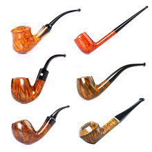 木香石楠木烟斗大全牛头斗男士专用实木手工苹果撞球叼斗3mm烟嘴