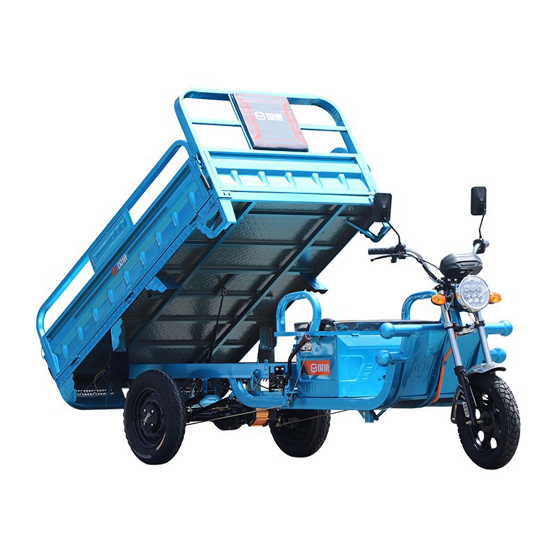 Guowei triciclo eléctrico tira mercancías domésticas para recoger niños con cabina de carga Wang gran potencia coche de batería fábrica venta directa