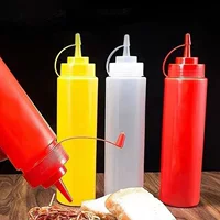 Бутылка для соуса, бытовой горшок для масла, салат, коммерческий пластиковый наконечник, кухонный томатный соус, джем, салат, бутылка для приправ, банка, кастрюля для выдавливания