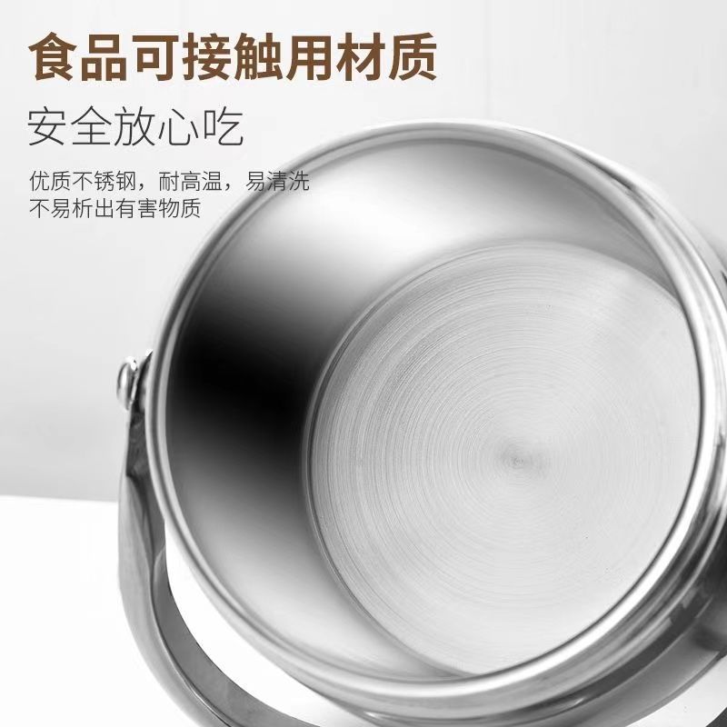 304不锈钢饭盒不锈钢提锅 三层保温学生上班族带饭菜大容量保温桶|undefined