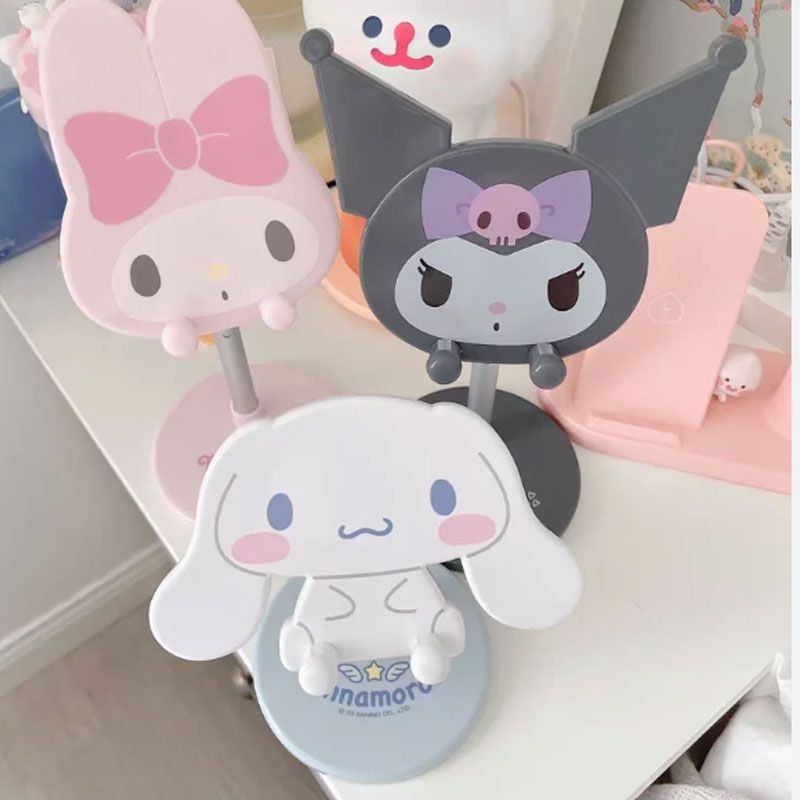 Cute Melody Cartoon Mobile Phone Stand 2025 New Desktop Stable Adjustable Lifting Mobile Phone Stand Neutral