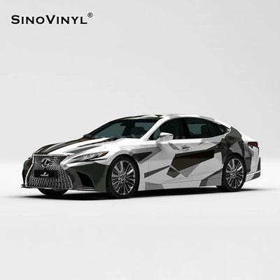 film Black and white double color | Automotive Film - 152-18m-black-and-white-double-color-camouflage