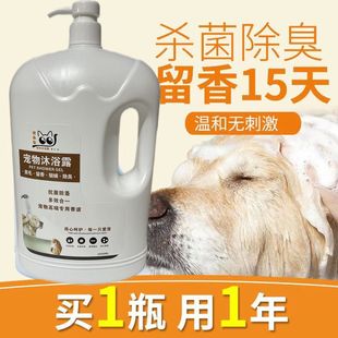Dog cat shower gel sterilization deodorization and mite killing pet teddy golden retriever bear universal bath supplies